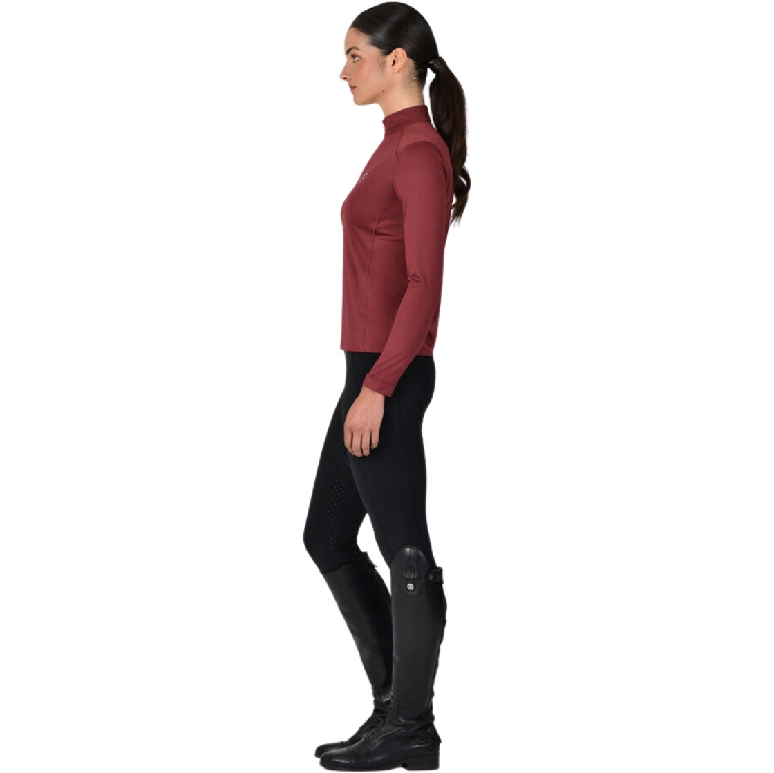 Dublin Womens Breathable Long Sleeve Riding Top 1027709 - Cabernet